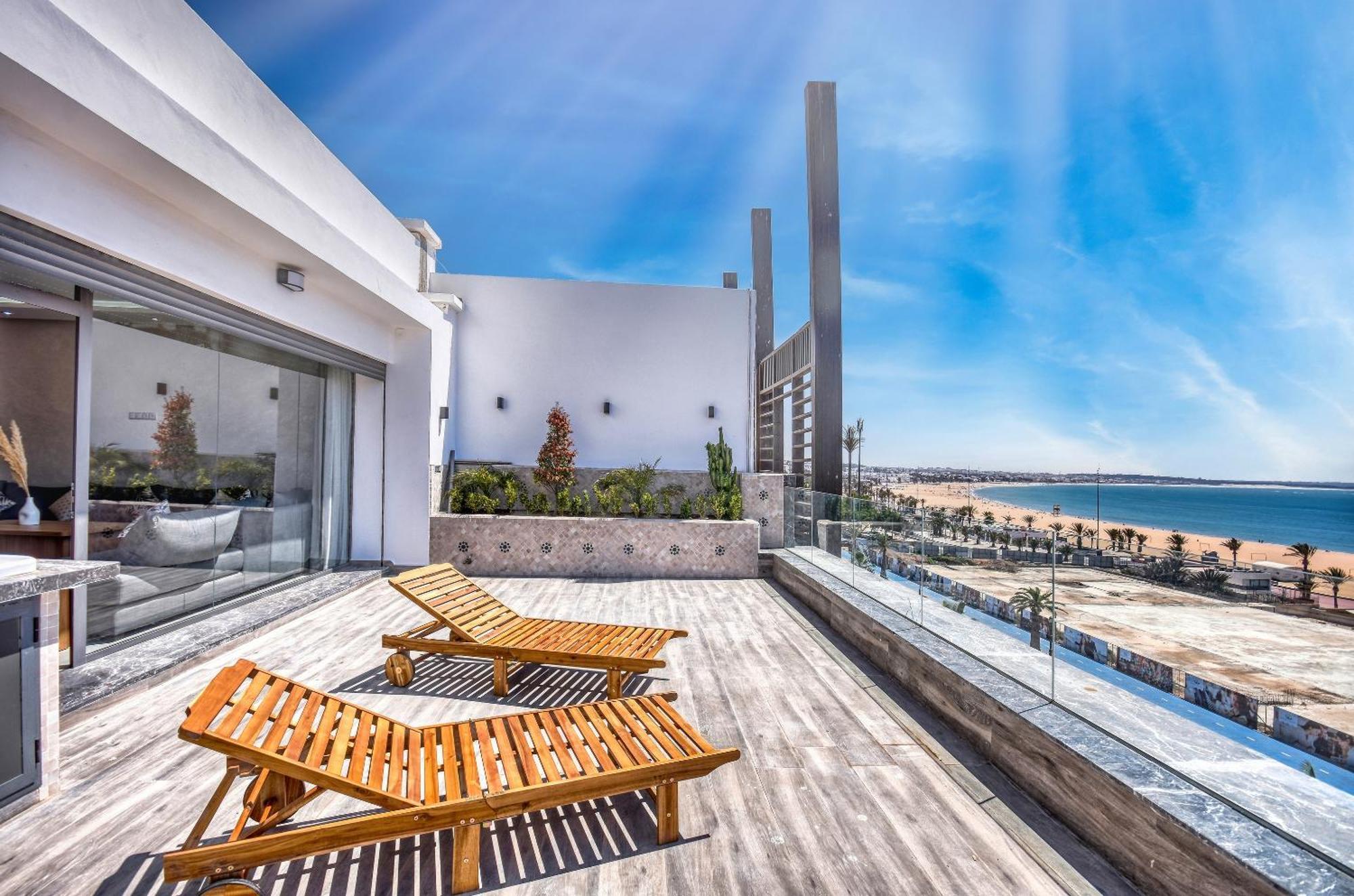 Luxury Seafront Appartement 6-7P أغادير المظهر الخارجي الصورة